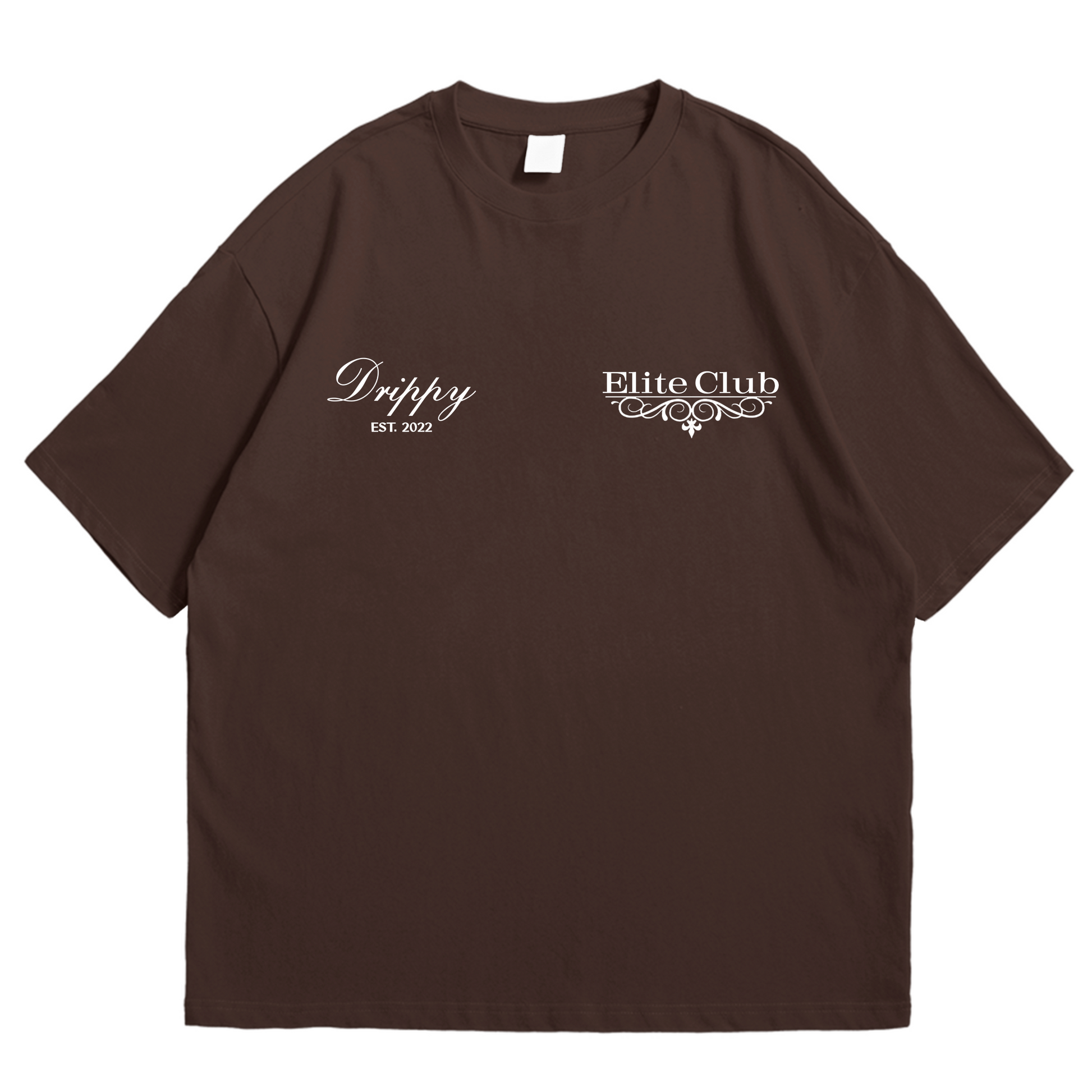 Elite Club Oversized T-shirt (Dark Brown)