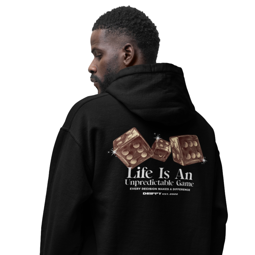 Dice Oversized Hoodie (Black)