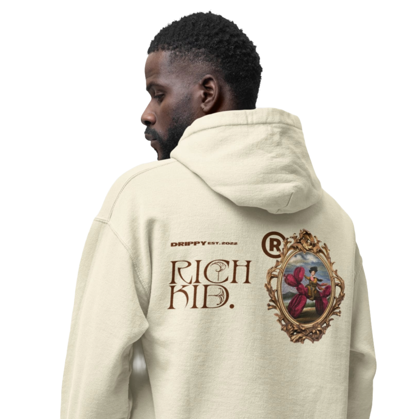 Rich Kid Hoodie (Regular Fit) (Off-White)
