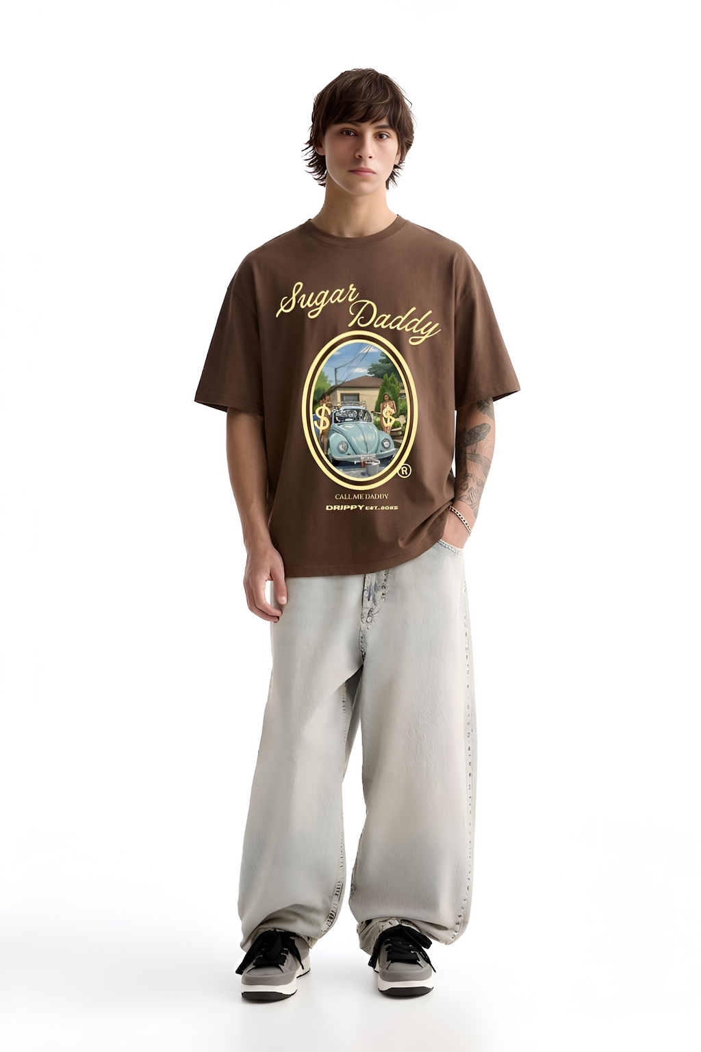 Sugar Daddy Oversized T-shirt (Brown)