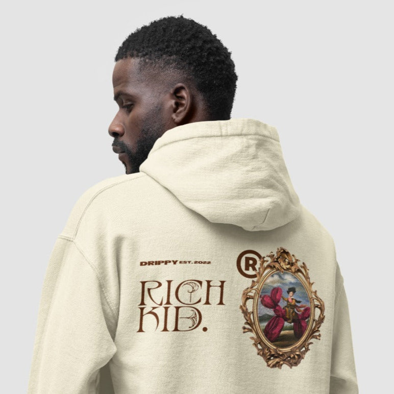 Rich Kid Hoodie (Regular Fit) (Off-White)