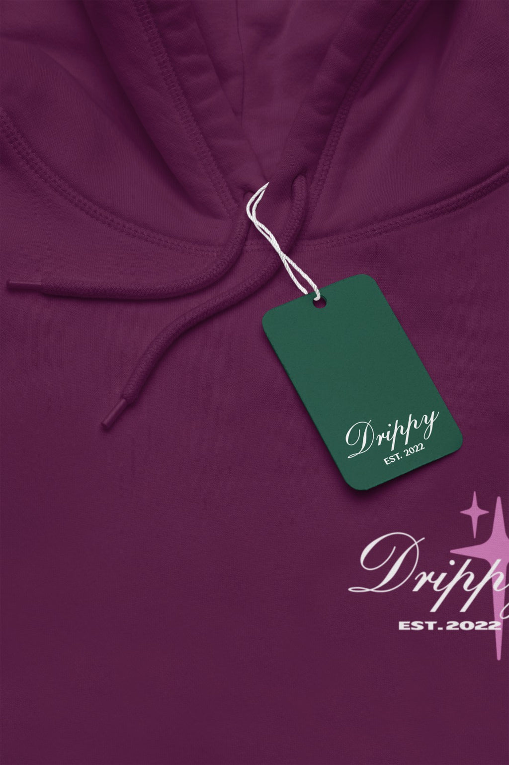 Who Cares Hoodie (Regular Fit) (Dark Maroon)