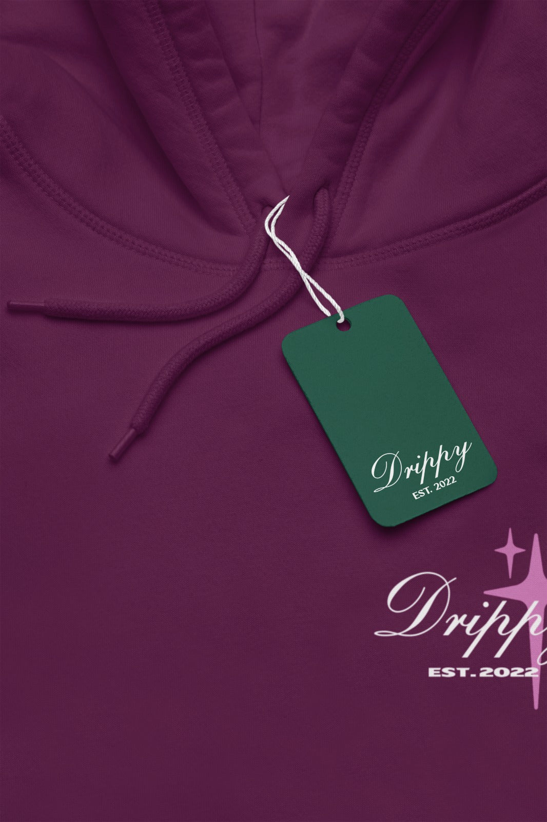 Who Cares Hoodie (Regular Fit) (Dark Maroon)