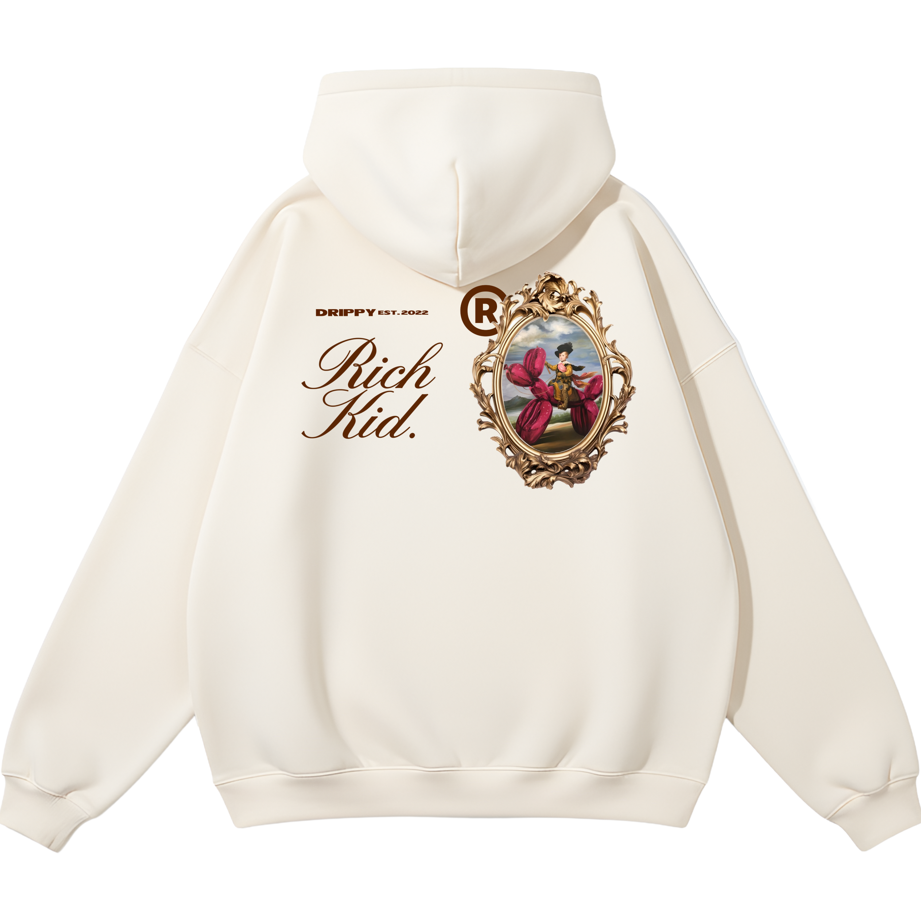 Rich Kid Hoodie (Oversized) (Off-White)