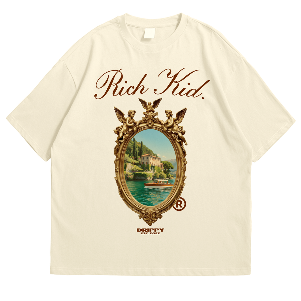 Rich Kid Oversized T-shirt (Off-White)
