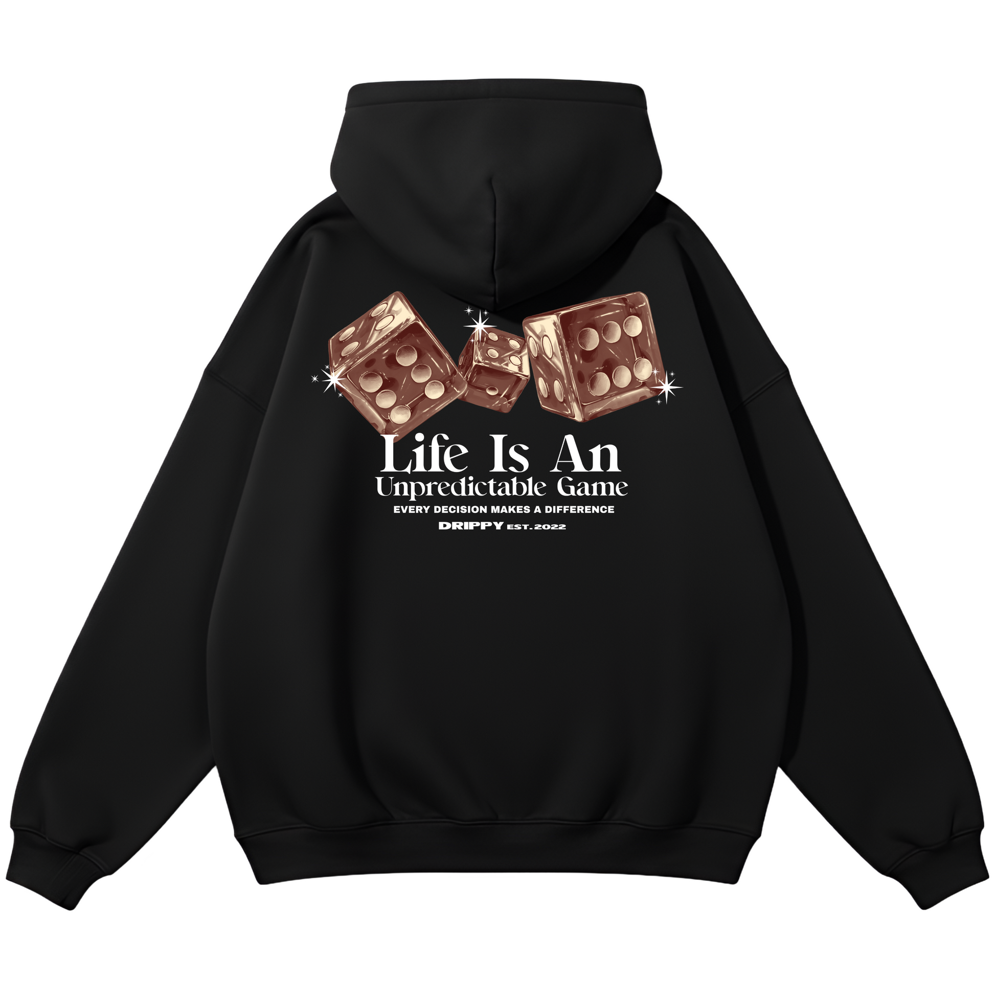 Dice Hoodie (Oversized) (Black)