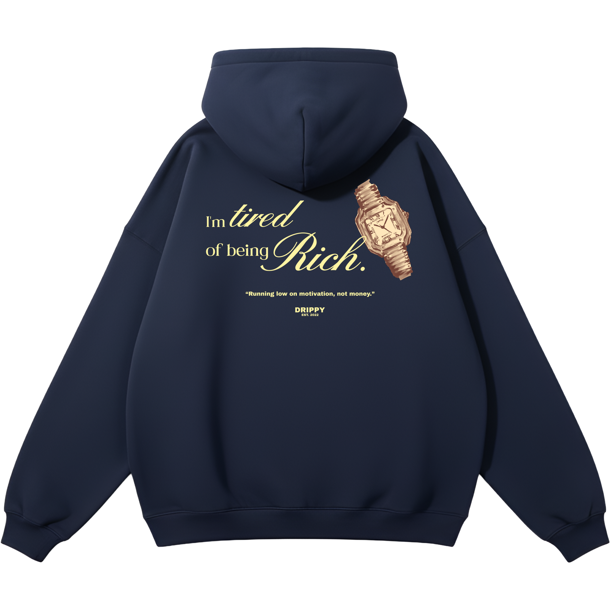 Richie rich Hoodie (Oversized) (Navy)
