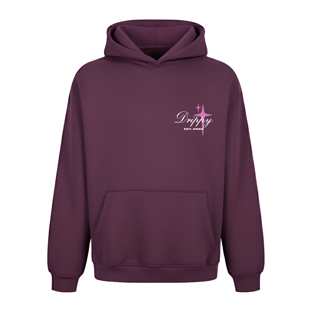 Who Cares Hoodie (Regular Fit) (Dark Maroon)