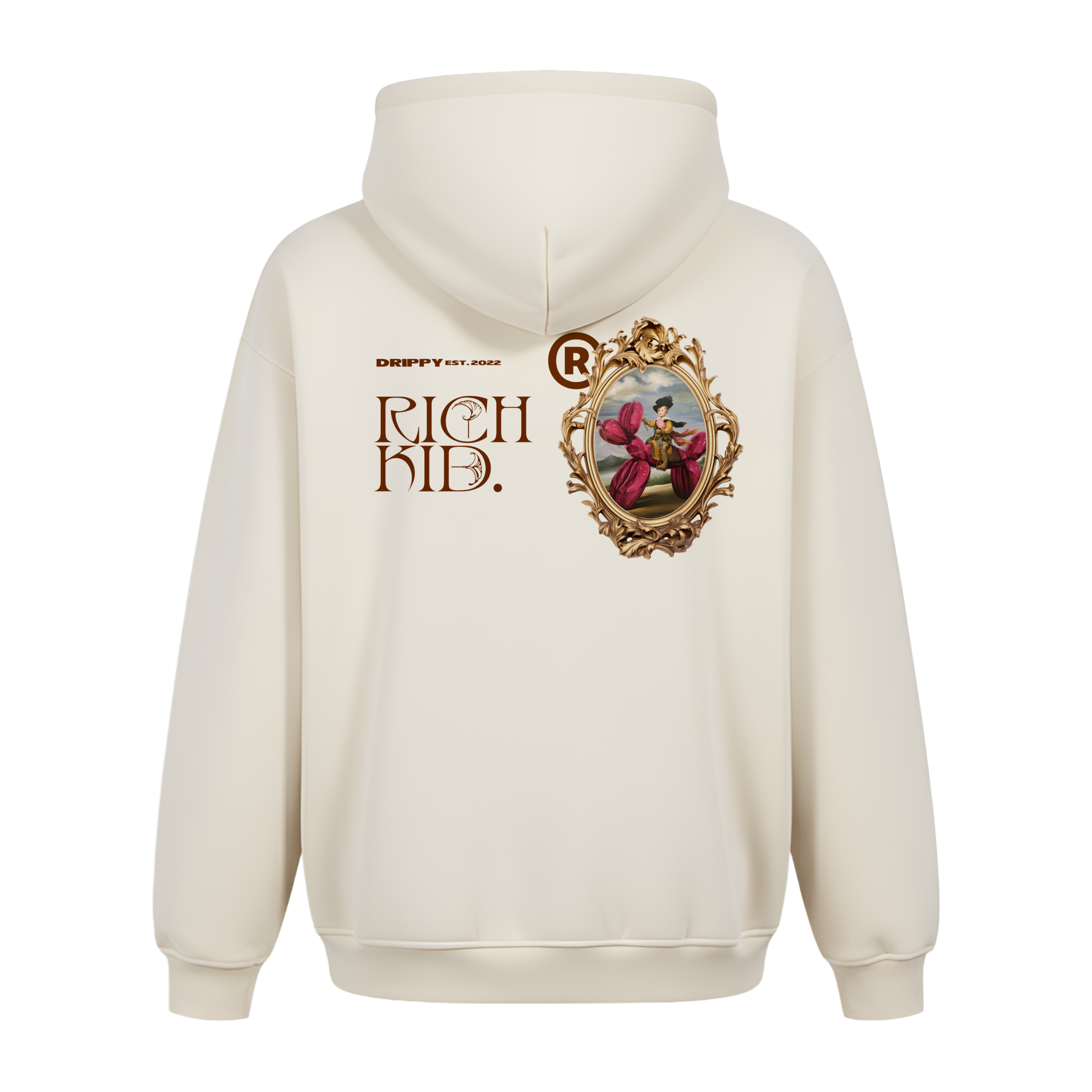 Rich Kid Hoodie (Regular Fit) (Off-White)