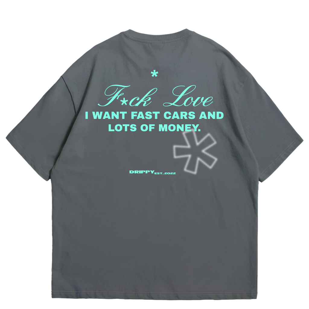 Money Love Oversized T-shirt (Grey)