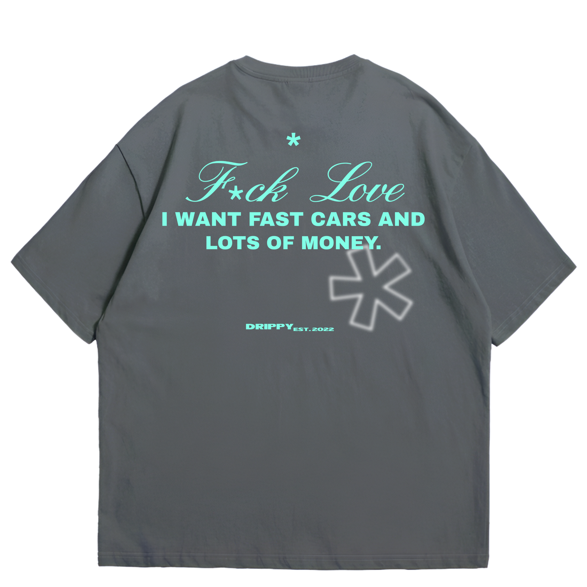 Money Love Oversized T-shirt (Grey)