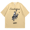 Evolution Oversized T-shirt (Beige)