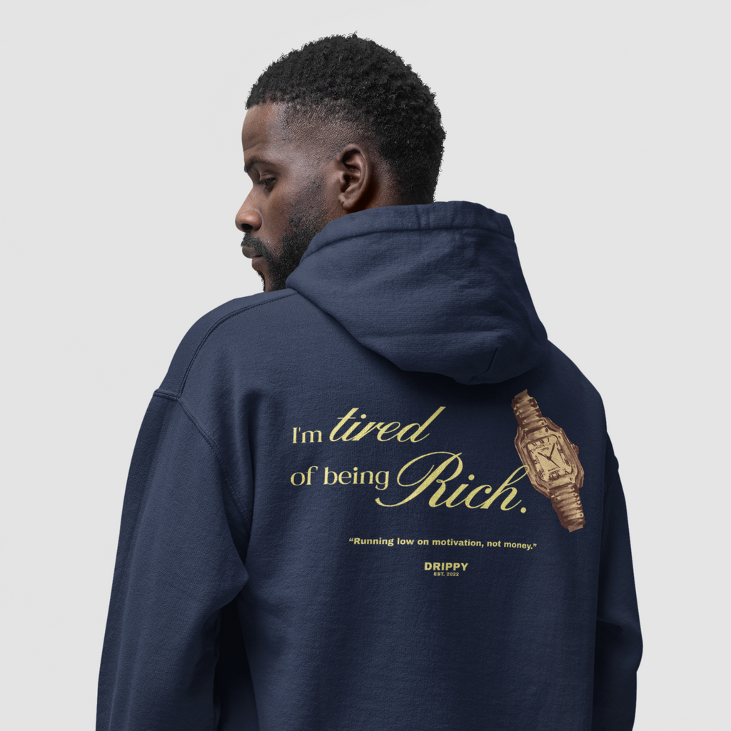 Richie rich Hoodie (Oversized) (Navy)