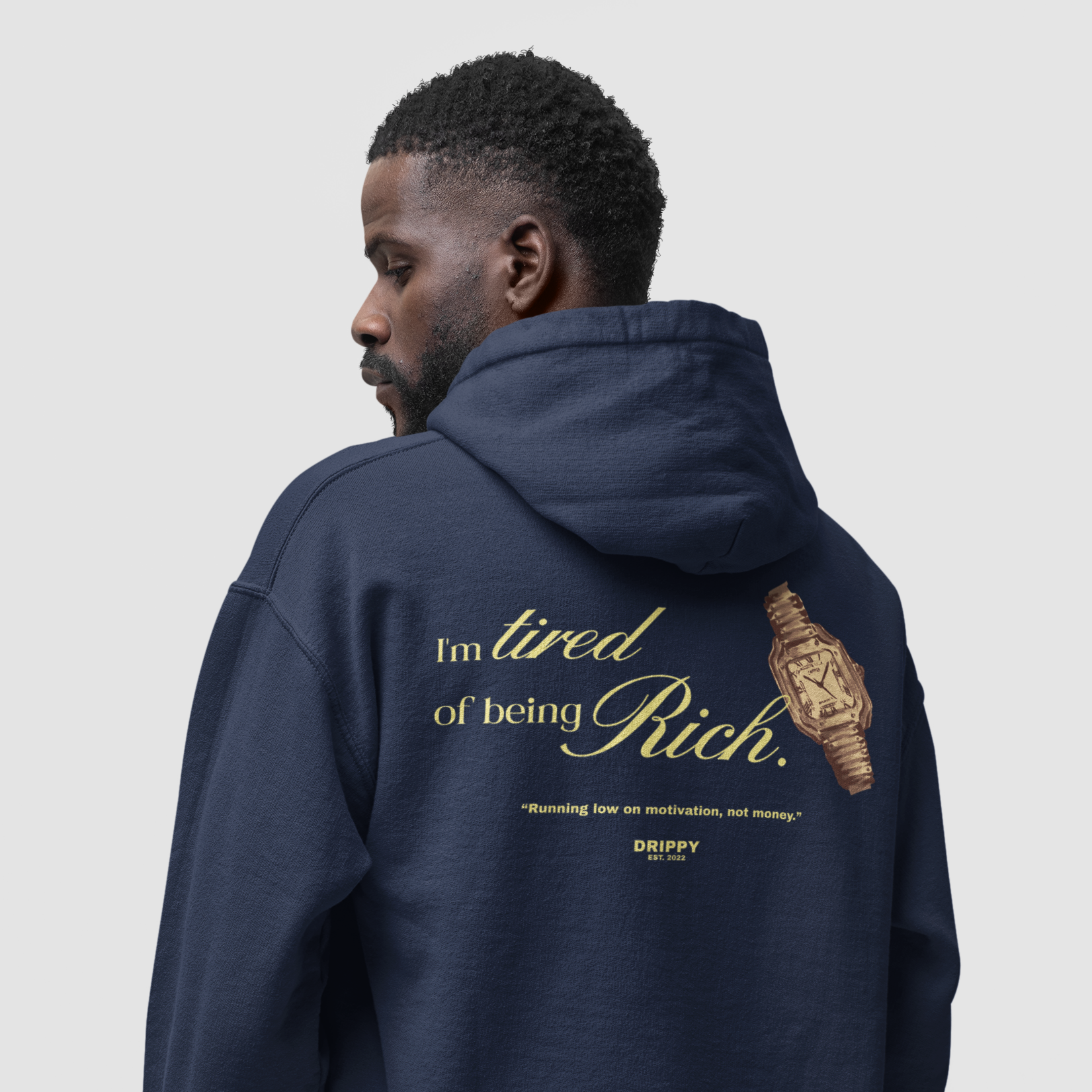 Richie rich Hoodie (Oversized) (Navy)