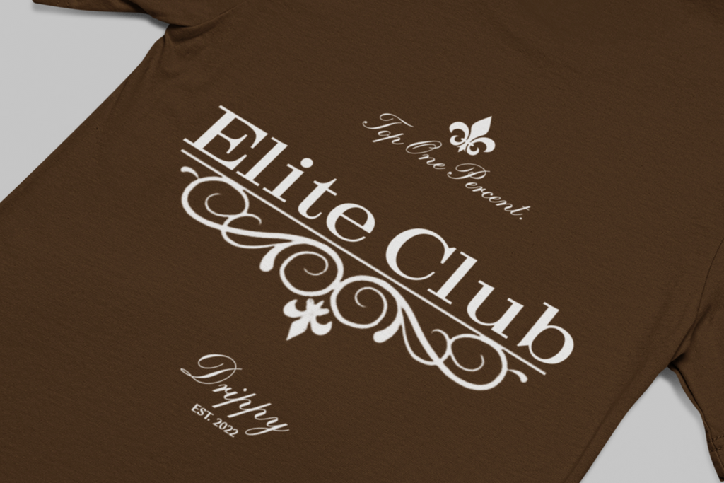 Elite Club Oversized T-shirt (Dark Brown)