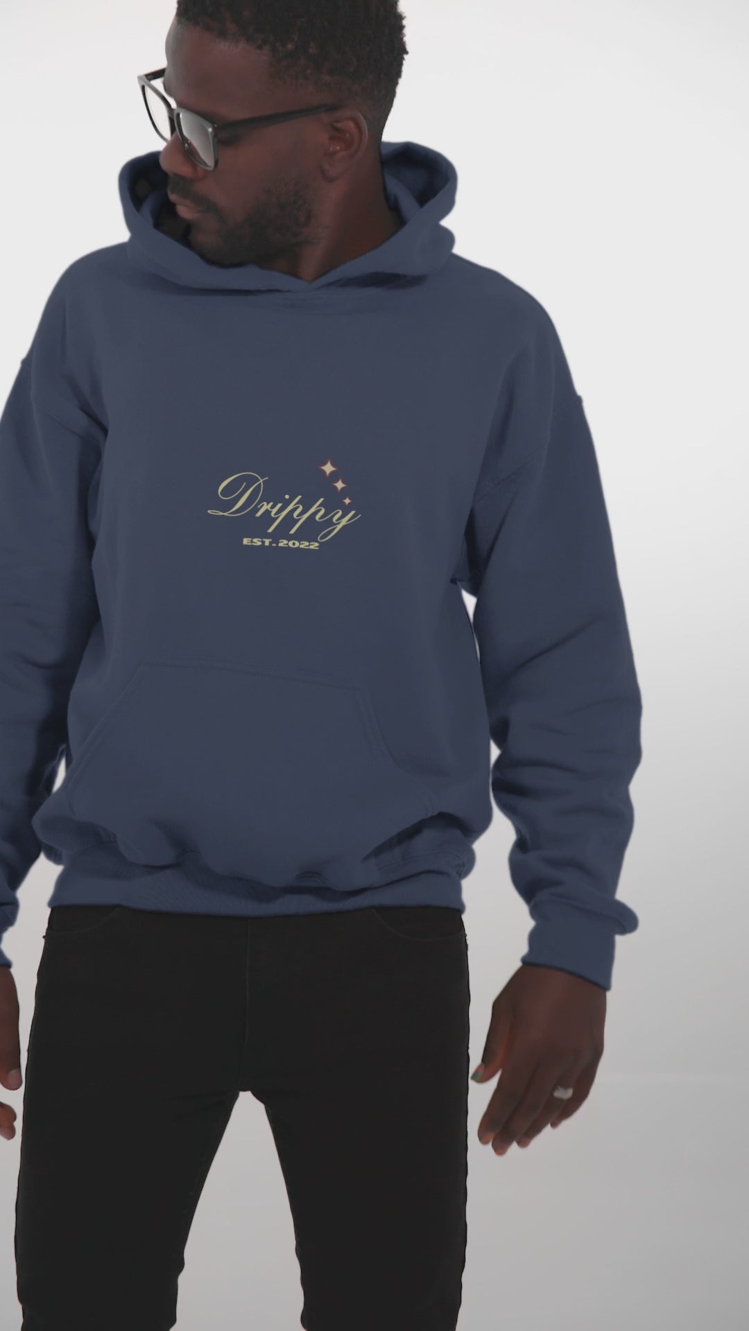 Richie rich Hoodie (Oversized) (Navy)