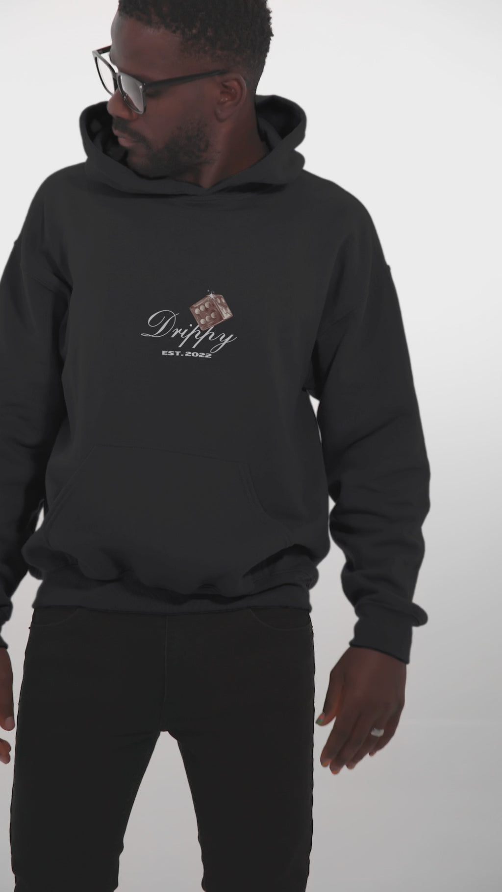 Dice Oversized Hoodie (Black)