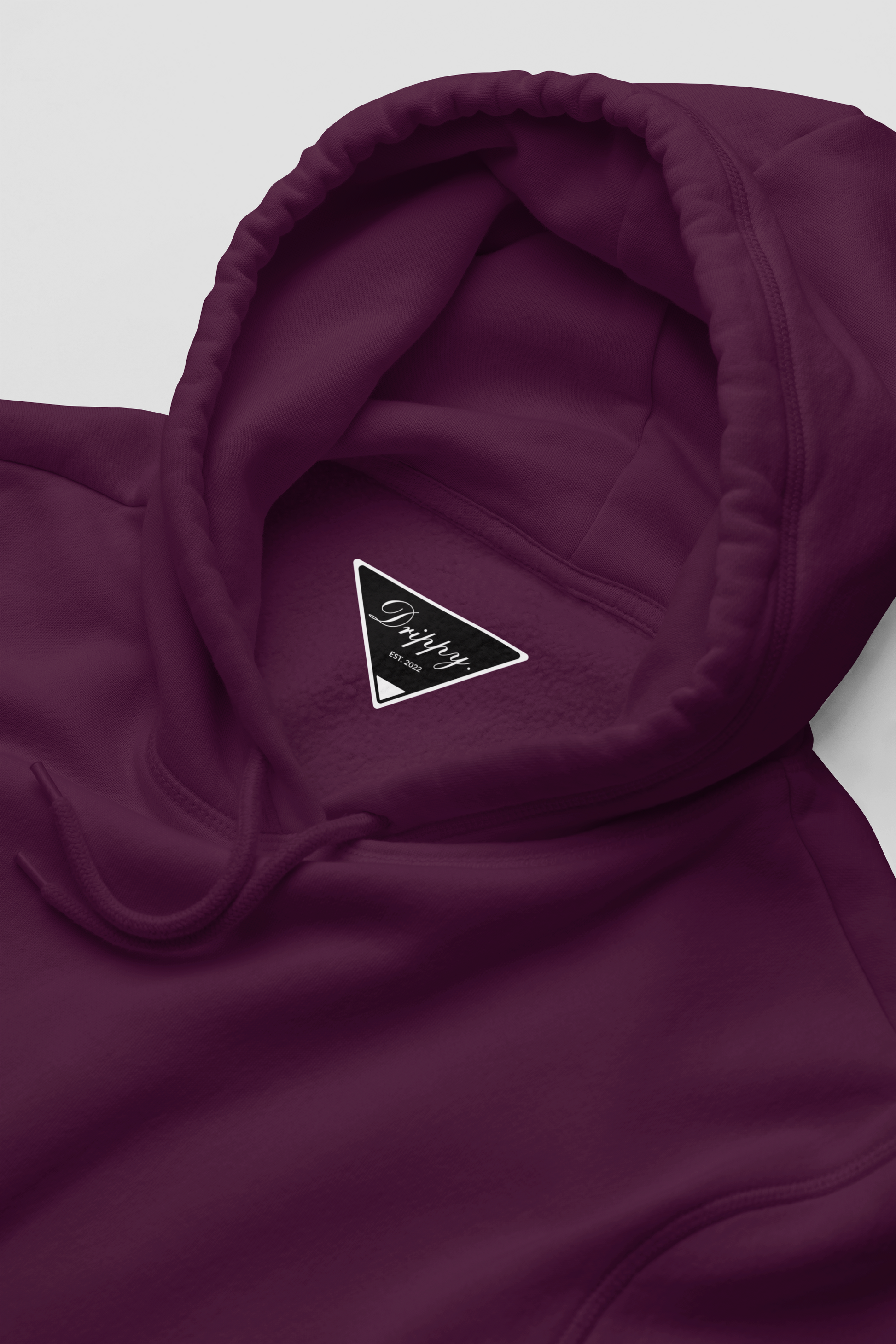 Who Cares Hoodie (Regular Fit) (Dark Maroon)
