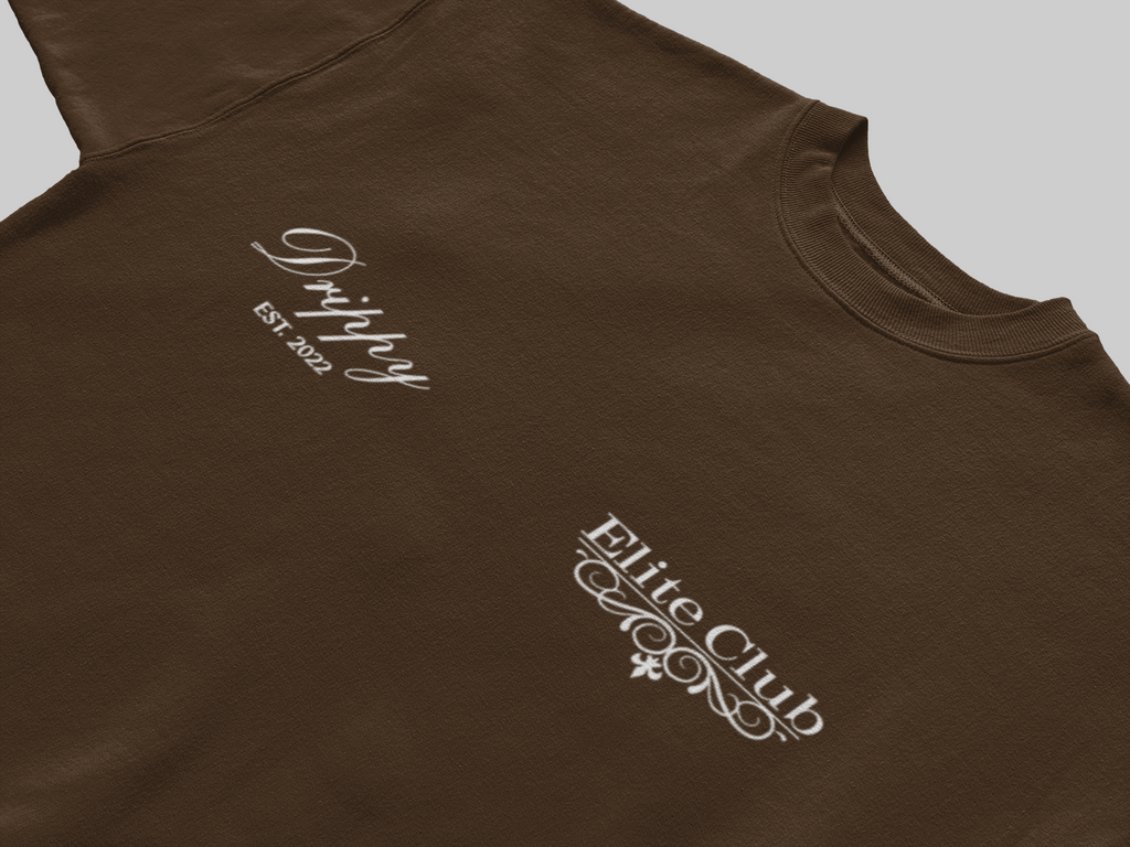 Elite Club Oversized T-shirt (Dark Brown)